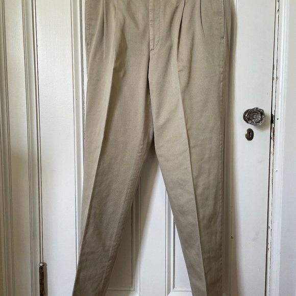 Corbin Cream Twill Men's Pants, Size 36.5 (based off flat measurement) - Picture 2 of 13